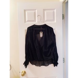 Allsaints Penny Sheer Top XS